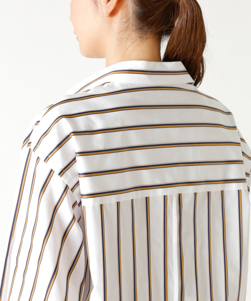 美品✨プルミエアロンディスモン SOMELOS ストライプシャツ 1er Arrondissement（プルミエアロンディスモン）の「SOMELOS