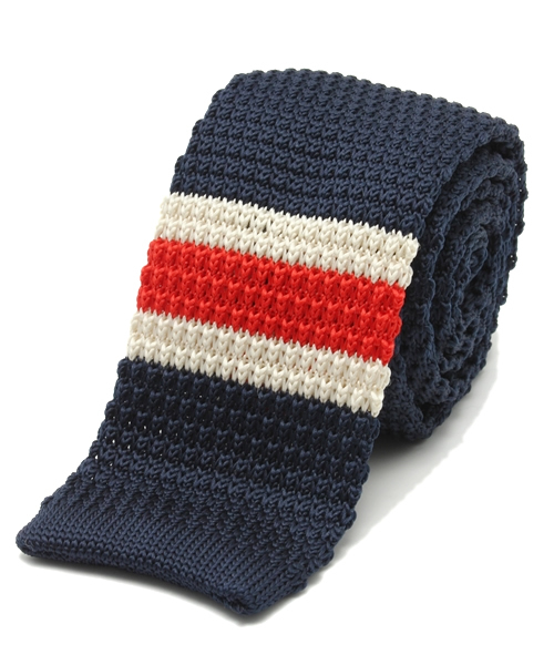 WEGO（ウィゴー）の「WEGO/ボーダーニットタイ（ネクタイ・メンズ・その他1/その他2/その他3/その他4/その他5/その他6・FREE）」の5枚目の写真