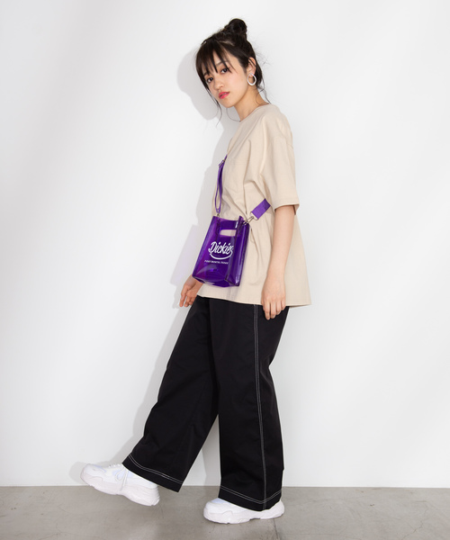 Dickies（ディッキーズ）の「WEGO/Dickiesスクエアクリアショルダーバッグ（ショルダーバッグ・レディース・ブラウン/パープル/ブラック/ホワイト・FREE）」の18枚目の写真