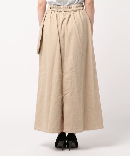 JUGLANS(ユグランス)の「綿ツイル ポケットスカート(スカート・レディース・ブラック/ベージュ/カーキ/キャメル・FREE)」の6枚目の写真