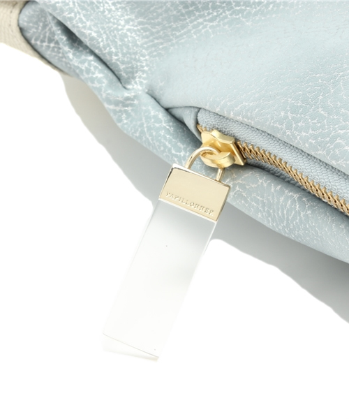 PAPILLONNER（パピヨネ）の「ZIPビッグトート（トートバッグ・レディース・シルバー/アクア・FREE）」の11枚目の写真