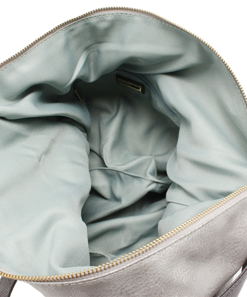 PAPILLONNER（パピヨネ）の「ZIPビッグトート（トートバッグ・レディース・シルバー/アクア・FREE）」の7枚目の写真