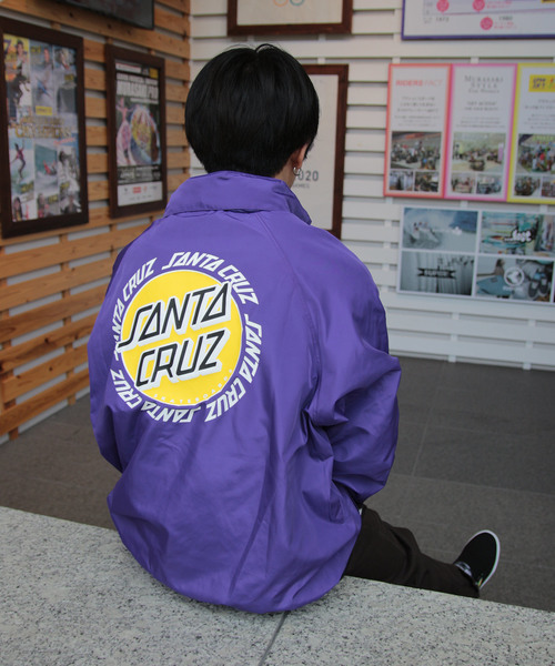 SANTA CRUZ(サンタクルーズ)の「別注ウォームアップジャケット SANTACRUZ 50293101(ブルゾン・メンズ・ブラック/パープル/ベージュ・M/L)」の12枚目の写真
