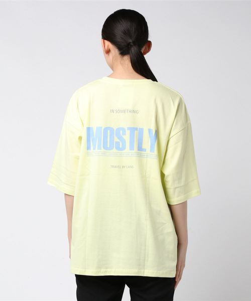 WEGO(ウィゴー)の「DING/MOSTLY Tシャツ(Tシャツ/カットソー・メンズ・ホワイト/イエロー/ブルー・FREE)」の6枚目の写真