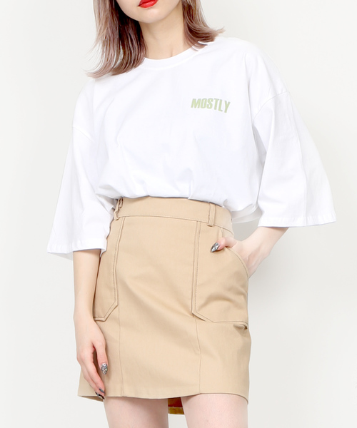 WEGO(ウィゴー)の「DING/MOSTLY Tシャツ(Tシャツ/カットソー・メンズ・ホワイト/イエロー/ブルー・FREE)」の8枚目の写真