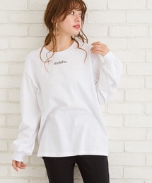 BACK転写ボリュームスリーブロングTシャツ