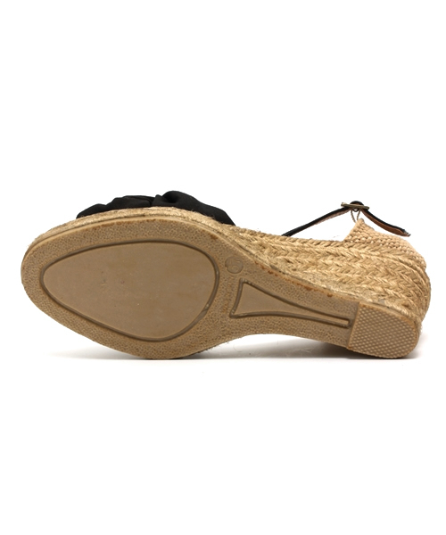 NANO universe（ナノユニバース）の「あみこみエスパ（サンダル・レディース・ベージュ/ブラック/ネイビー/オレンジ・37/36/35/38）」の7枚目の写真