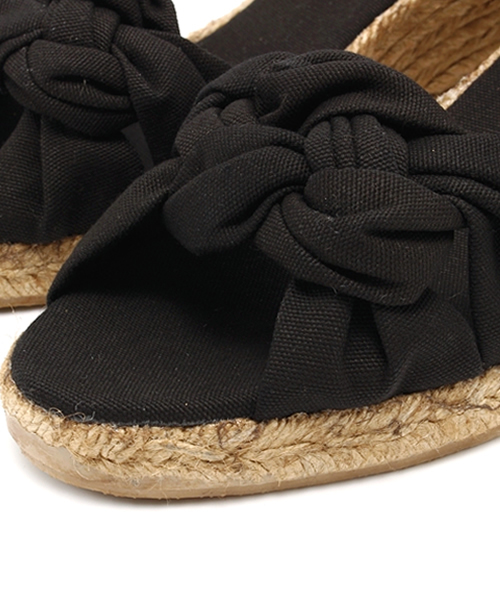 NANO universe（ナノユニバース）の「あみこみエスパ（サンダル・レディース・ベージュ/ブラック/ネイビー/オレンジ・37/36/35/38）」の10枚目の写真