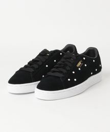 PUMA | PUMA プーマ W SUEDE PEARL STUDS スウェード パール スタッズ 369934 01BK/TEAM GOLD(スニーカー)