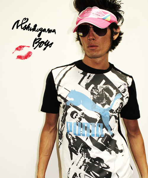 PUMA★男女共用 ウーブンTシャツ★追跡可能★関税/送料込み PUMA（プーマ）の「PUMA meets N'Shukugawa Boys 39 TEE blue（T