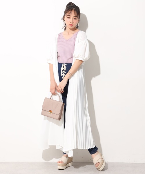 one after another NICE CLAUP（ワンアフターアナザーナイスクラップ）の「2Wayクロコスクエアバッグ（ショルダーバッグ・レディース・モカ/ベージュ/カーキ/アイボリー・FREE）」の5枚目の写真