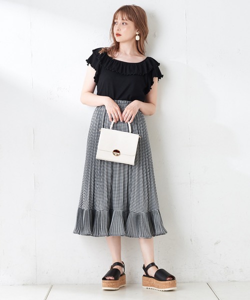 one after another NICE CLAUP（ワンアフターアナザーナイスクラップ）の「2Wayクロコスクエアバッグ（ショルダーバッグ・レディース・モカ/ベージュ/カーキ/アイボリー・FREE）」の14枚目の写真