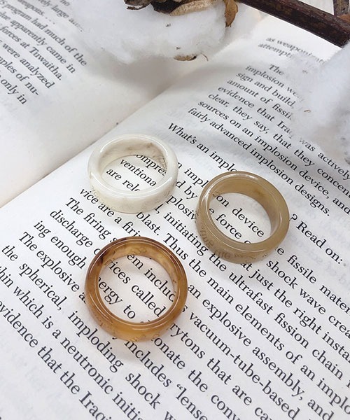 PairPair（ペアペア）の「ベッコウリング(AR)（リング・レディース・キャメル/ベージュ/アイボリー・FREE）」の4枚目の写真