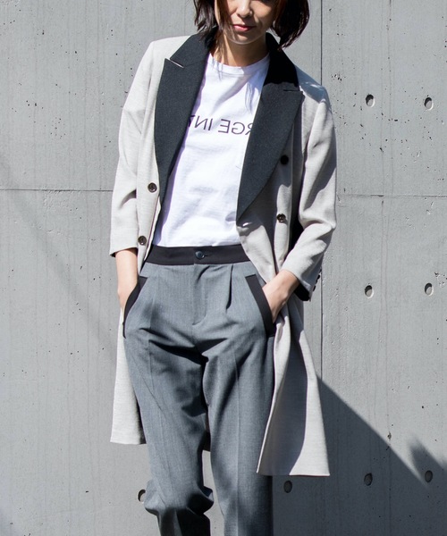 miniyu(ミニュウ)の「La SRIC/カラーブロックロングジャケット(その他アウター)」 - WEAR