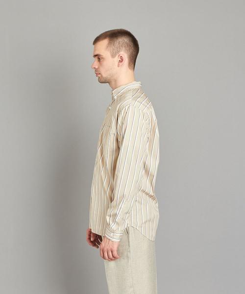 Steven Alan（スティーブンアラン）の「＜Steven Alan＞ GIZA 92 T/C STRIPE SINGLE NEEDLE SHIRT/シャツ（シャツ/ブラウス・メンズ・ベージュ/ホワイト・LARGE/X-LARGE/MEDIUM/SMALL）」の8枚目の写真