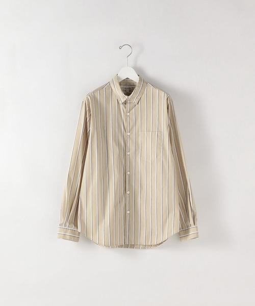 Steven Alan（スティーブンアラン）の「＜Steven Alan＞ GIZA 92 T/C STRIPE SINGLE NEEDLE SHIRT/シャツ（シャツ/ブラウス・メンズ・ベージュ/ホワイト・LARGE/X-LARGE/MEDIUM/SMALL）」の16枚目の写真
