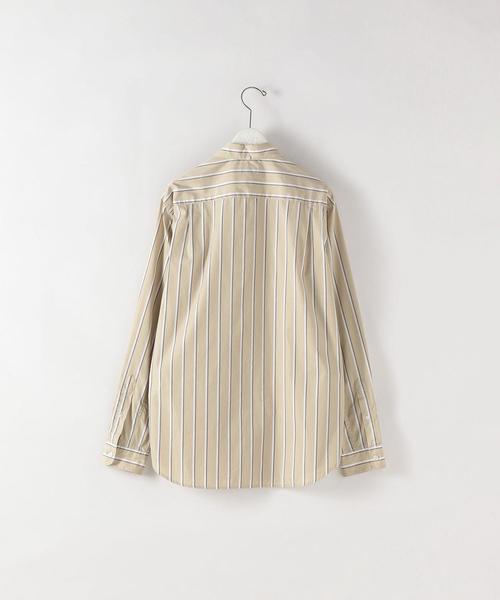 Steven Alan（スティーブンアラン）の「＜Steven Alan＞ GIZA 92 T/C STRIPE SINGLE NEEDLE SHIRT/シャツ（シャツ/ブラウス・メンズ・ベージュ/ホワイト・LARGE/X-LARGE/MEDIUM/SMALL）」の15枚目の写真
