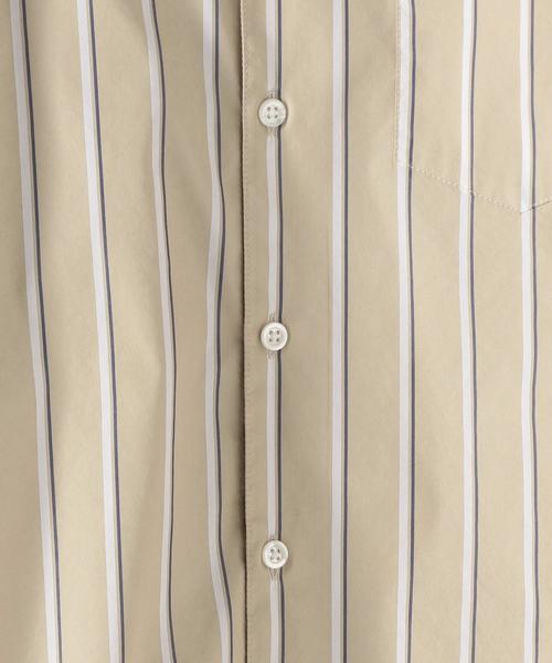 Steven Alan（スティーブンアラン）の「＜Steven Alan＞ GIZA 92 T/C STRIPE SINGLE NEEDLE SHIRT/シャツ（シャツ/ブラウス・メンズ・ベージュ/ホワイト・LARGE/X-LARGE/MEDIUM/SMALL）」の11枚目の写真