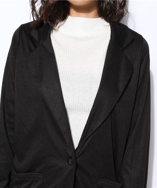 VENCEEXCHANGE（ヴァンスエクスチェンジ）の「カットチェスターコート（チェスターコート・レディース・ブラック/ネイビー/キャメル・LARGE/MEDIUM）」の8枚目の写真