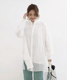 DouDou | シアードビーストライプ2WAYブラウス(シャツ/ブラウス)