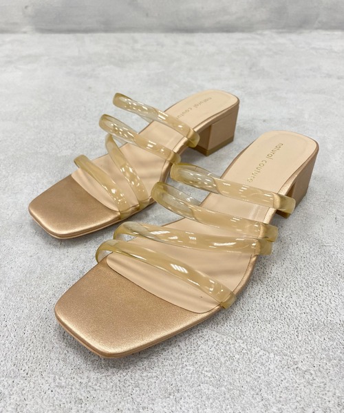 natural couture（ナチュラルクチュール）の「チューブヒモサンダル（サンダル・レディース・クリアブラック/ベージュ系その他/グリーン系その他/グリーン系その他2/ホワイト系その他・M/L）」の9枚目の写真