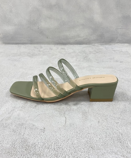 natural couture（ナチュラルクチュール）の「チューブヒモサンダル（サンダル・レディース・クリアブラック/ベージュ系その他/グリーン系その他/グリーン系その他2/ホワイト系その他・M/L）」の16枚目の写真