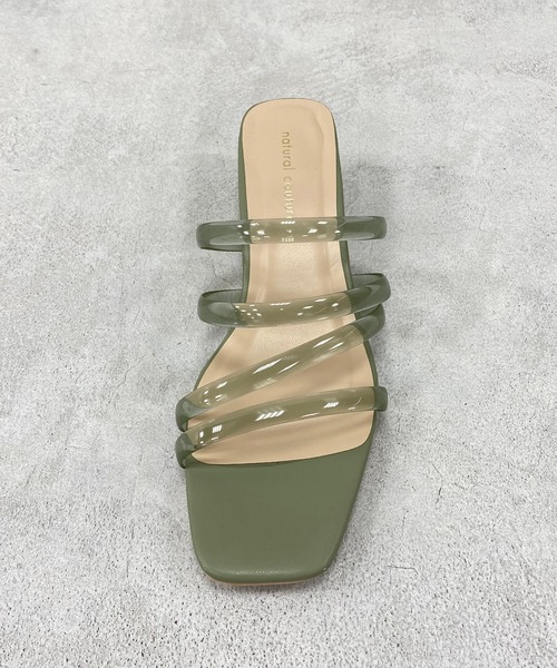 natural couture（ナチュラルクチュール）の「チューブヒモサンダル（サンダル・レディース・クリアブラック/ベージュ系その他/グリーン系その他/グリーン系その他2/ホワイト系その他・M/L）」の15枚目の写真