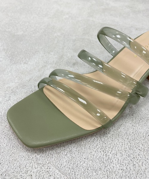 natural couture（ナチュラルクチュール）の「チューブヒモサンダル（サンダル・レディース・クリアブラック/ベージュ系その他/グリーン系その他/グリーン系その他2/ホワイト系その他・M/L）」の18枚目の写真