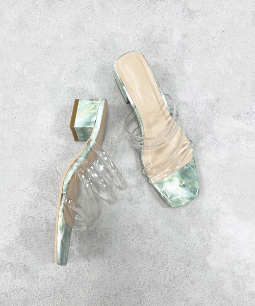 natural couture（ナチュラルクチュール）の「チューブヒモサンダル（サンダル・レディース・クリアブラック/ベージュ系その他/グリーン系その他/グリーン系その他2/ホワイト系その他・M/L）」の21枚目の写真