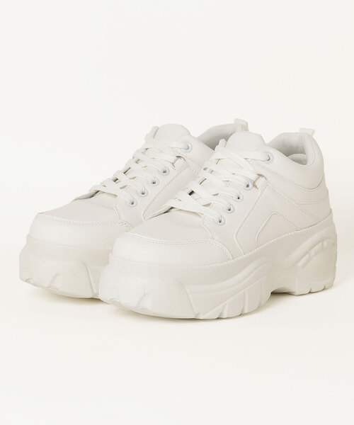 LOVEHUNTER（ラブハンター）の「Love Hunter / 厚底ボリュームソール ダッドスニーカー(1530)（スニーカー・レディース・ホワイト/ブラック/ブラック×ブラック/ベージュ・LL/M/L/S/40/41/42/44/43/SS）」の8枚目の写真