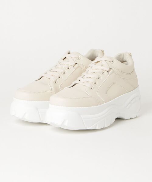 LOVEHUNTER（ラブハンター）の「Love Hunter / 厚底ボリュームソール ダッドスニーカー(1530)（スニーカー・レディース・ホワイト/ブラック/ブラック×ブラック/ベージュ・LL/M/L/S/40/41/42/44/43/SS）」の11枚目の写真