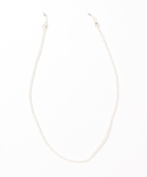 Fun & Daily（ファンアンドデイリー）の「F&D : パールグラスコード（メガネ・レディース・シルバー・FREE）」の2枚目の写真