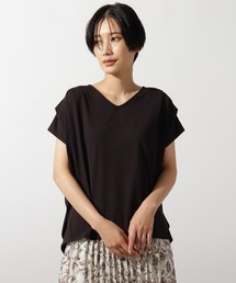 OZOC | [26(S)/52(LL)WEB限定サイズ][洗濯機OK/UVカット]ニュアンスタックプルオーバー(Tシャツ/カットソー)