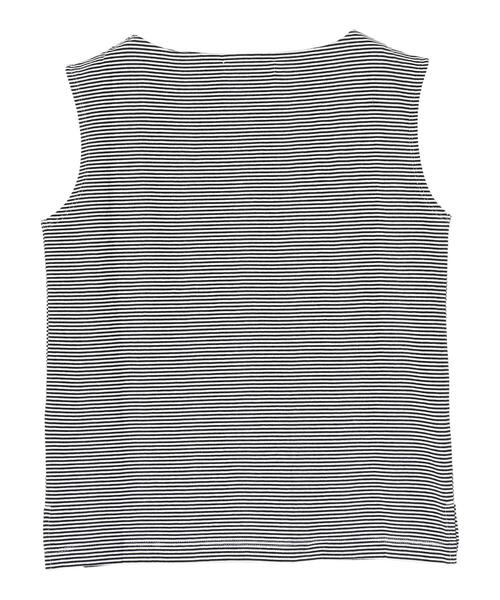 AMERICAN HOLIC（アメリカンホリック）の「ボートネックノースリーブカットプルオーバー　＊〇（Tシャツ/カットソー・レディース・その他7/オフホワイト/ブルー/マルチ/キャメル・M/L）」の18枚目の写真