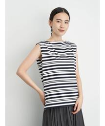 ボートネックノースリーブカットプルオーバー *〇