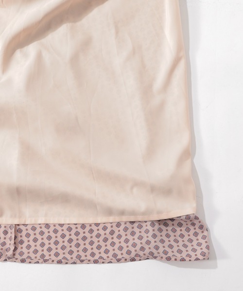 BAYFLOW（ベイフロー）の「ヴィンテージライクワンピース（ワンピース・レディース・ベージュ/ピンク・SMALL/MEDIUM）」の13枚目の写真