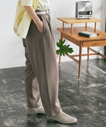 梨地ルーズリラックス テパードワイドパンツ EMMA CLOTHES