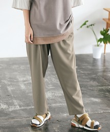 梨地ルーズリラックス テパードワイドパンツ EMMA CLOTHES