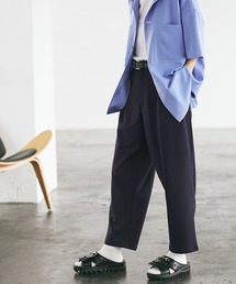 梨地ルーズリラックス テパードワイドパンツ EMMA CLOTHES