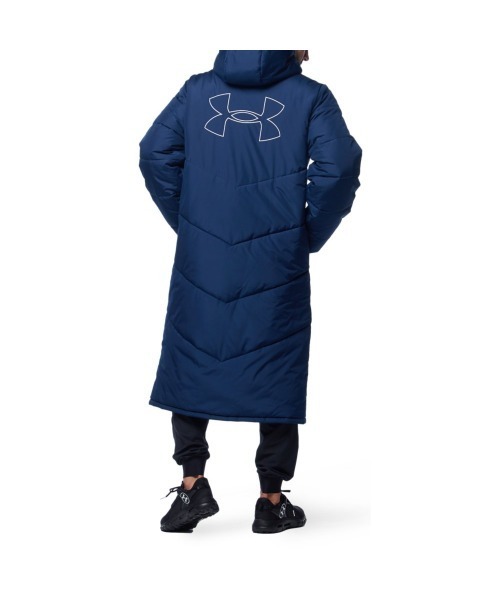 アンダーアーマー ロングコート メンズ UA ビッグ ロゴ ロングコート UNDER ARMOUR（アンダーアーマー） コート ジャケット UAロゴ ロング