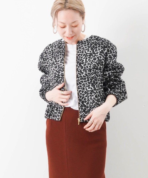 malla（マーラ）の「web限定 ドットオパール切替ブルゾン