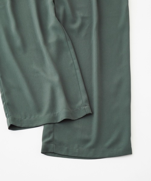 Kappa（カッパ）の「Kappa / カッパ 別注 ロゴ刺繍 イージータックワイドパンツ（スラックス・メンズ・チャコールグレー/アイボリー/ベージュ/ブラック/ライラック/サックスブルー/ブラウン系その他/グレー系その他/ライトグレー/ブルー系その他・L/M）」の22枚目の写真