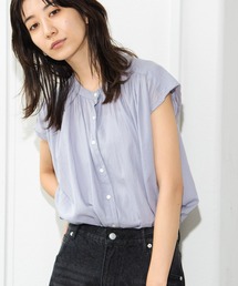 Auntie Rosa Holiday | コットンフレンチスリーブブラウス(シャツ/ブラウス)