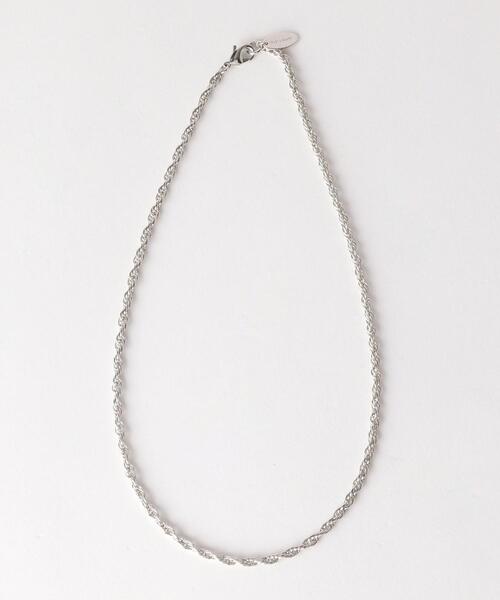 green label relaxing(グリーンレーベルリラクシング)の「<closet story>ネジリチェーン ネックレス(ネックレス・レディース・シルバー/ゴールド・FREE)」の2枚目の写真