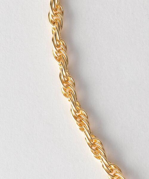 green label relaxing(グリーンレーベルリラクシング)の「<closet story>ネジリチェーン ネックレス(ネックレス・レディース・シルバー/ゴールド・FREE)」の4枚目の写真