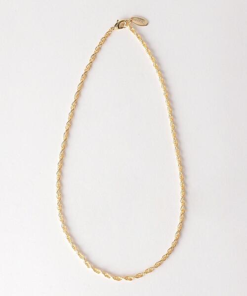 green label relaxing(グリーンレーベルリラクシング)の「<closet story>ネジリチェーン ネックレス(ネックレス・レディース・シルバー/ゴールド・FREE)」の5枚目の写真