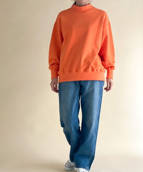 ottilie（オティーリエ）の「モックネック袖口ロゴプルオーバー（スウェット・レディース・アイボリー/オレンジ/ベージュ・FREE）」の10枚目の写真