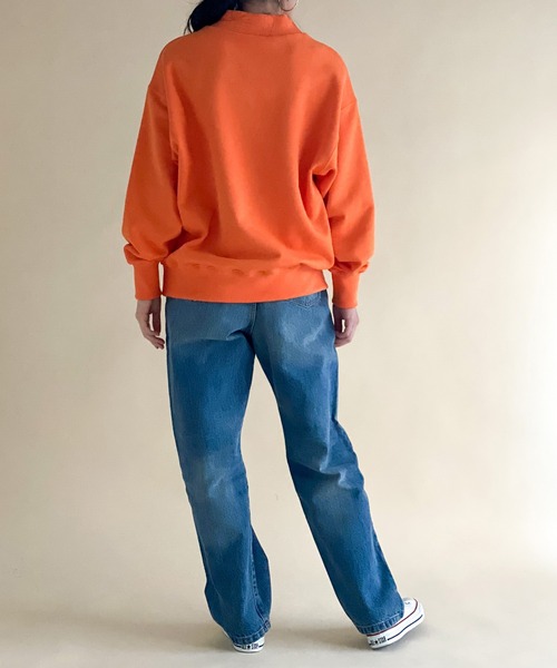 ottilie（オティーリエ）の「モックネック袖口ロゴプルオーバー（スウェット・レディース・アイボリー/オレンジ/ベージュ・FREE）」の12枚目の写真