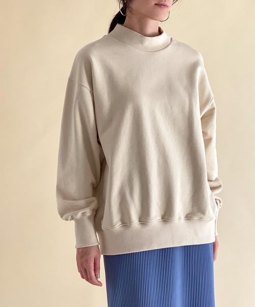 ottilie（オティーリエ）の「モックネック袖口ロゴプルオーバー（スウェット・レディース・アイボリー/オレンジ/ベージュ・FREE）」の15枚目の写真