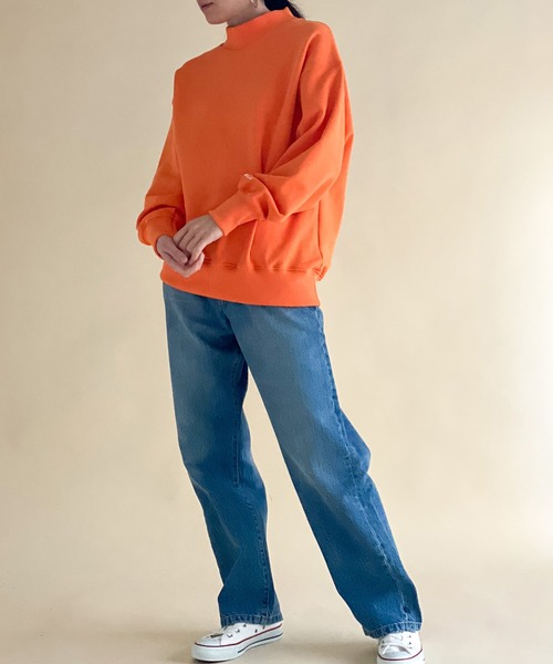 ottilie（オティーリエ）の「モックネック袖口ロゴプルオーバー（スウェット・レディース・アイボリー/オレンジ/ベージュ・FREE）」の11枚目の写真